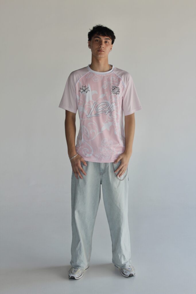relaxed fit pink