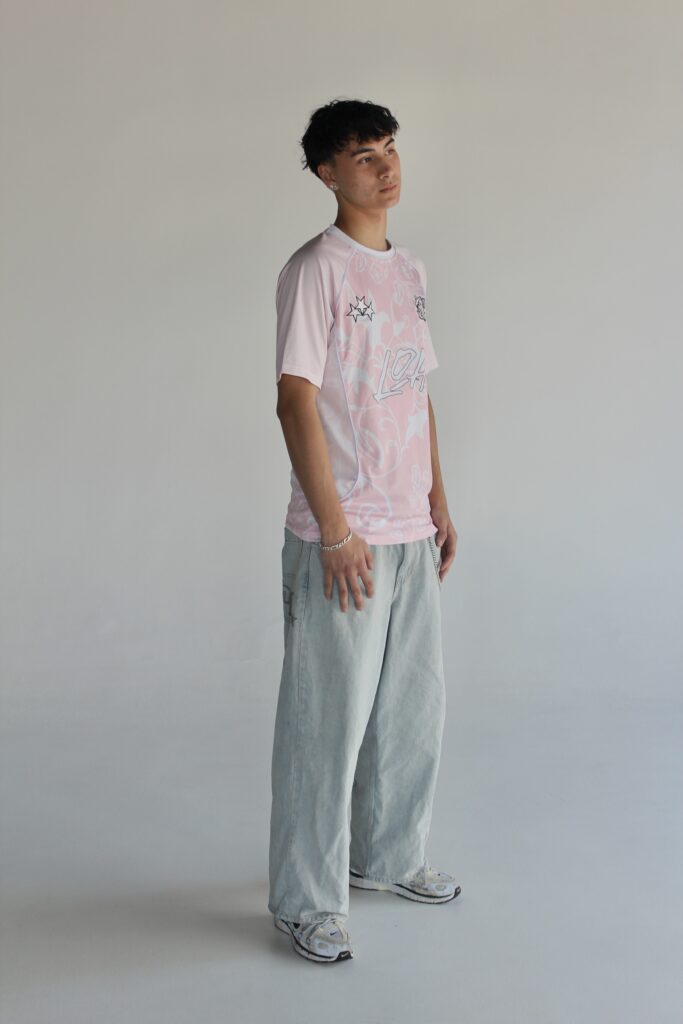 relaxed fit pink