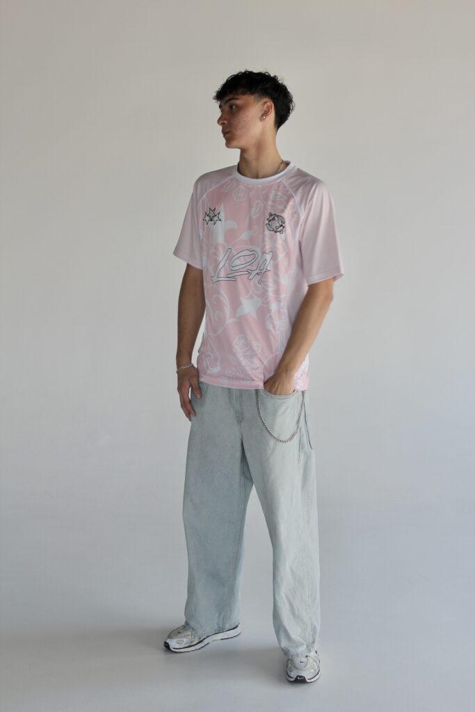 relaxed fit pink
